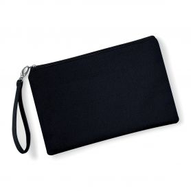 Bag Beauty case 26 x 17 cm Black with strap, customizable with your logo