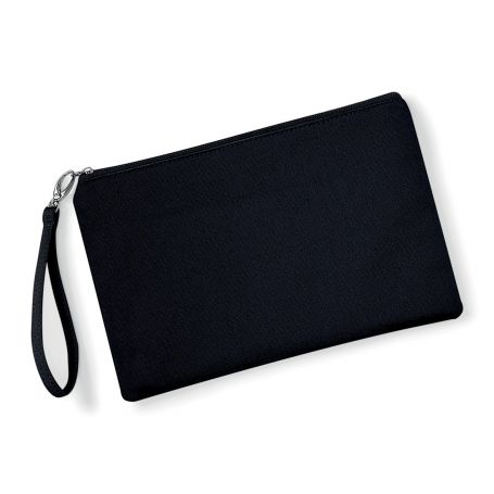 Bag Beauty case 26 x 17 cm Black with strap, customizable with your logo