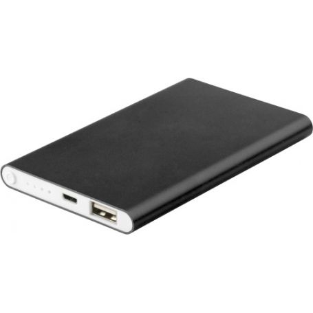 Powerbank in Alluminio, 4.000 mAh. USB + Micro USB. Personalizzabile con il tuo logo