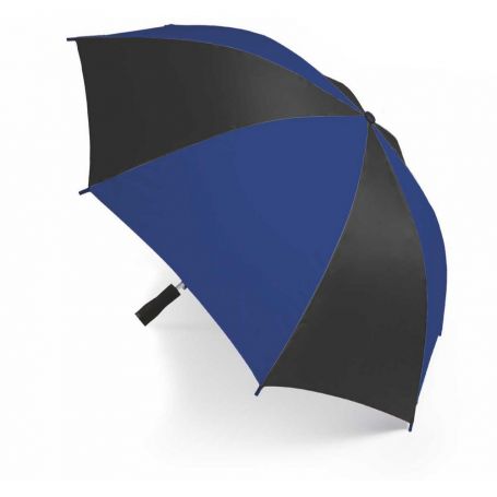 "Black/Blue" stadium umbrella : 92 x 66 cm. No tip. Customizable with your logo!