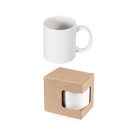 Tasse en céramique 320 ml Subli Tasse avec boîte. Personnalisable avec votre logo