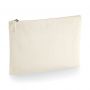 Necessaire Beauty da viaggio 28 x 20 cm. Cotone organico certificato OCS. Natural