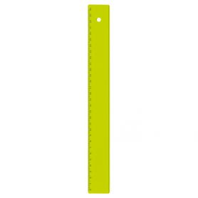 30 cm ruler with FLUO solid plastic hole