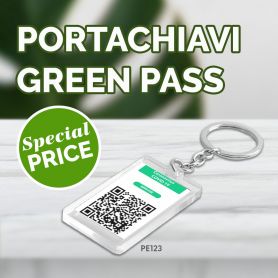 GREEN PASS KEYCHAIN!! News 2021! Your QR always at your fingertips.