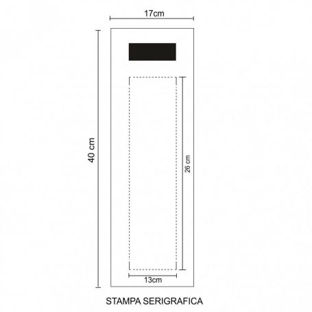 Shopper Porta Bottiglia Monoposto in TNT con manici fustellati