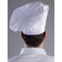 Chef's hat stretched on the back. Washable at 40°C.  Made in Italy. Color Italian