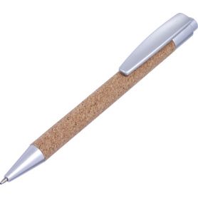 ball-point Pen made from cork, with components in ABS