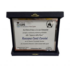 Award plaque with box 23 x 19 cm. Fully customized with your graphics.