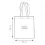 Shopper/Busta 38x42cm 130gr/m2 100% Cotone Natural Promo Bag. Stirata