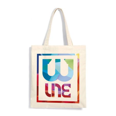 Promo Stock 100 Shopper/Enveloppes 38x42cm 100% Coton Naturel personnalisé en couleur!. Étirer