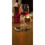 Set vino, 2 accessori in acciaio inox, confezione regalo.