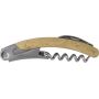 Coltello da cameriere con cavatappi, in bamboo e acciaio inox Lenny