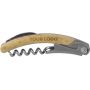 Coltello da cameriere con cavatappi, in bamboo e acciaio inox Lenny