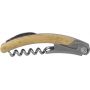 Coltello da cameriere con cavatappi, in bamboo e acciaio inox Lenny