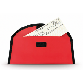 Travel document holder 27 x 13 cm. Belt hook on the back
