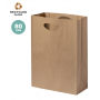 Lightweight bags in recycled paper of 80g/m2. 26 x 12 x 36 cm. Haspun