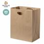 Lightweight bags in recycled paper of 80g/m2. 30 x 18 x 36 cm. Drimul