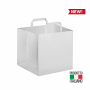 Shopping Bag per Take Away 26 x 16 x 31 cm in carta Kraft