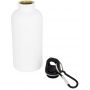 Subli Oregon Aluminum Water Bottle 400ml with screw cap and black carabiner.