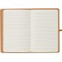 copy of Notebook/Notes in PU and Cork 14 x 21 cm with elastic and striped interior. Customizable with your logo!