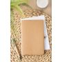 copy of Notebook/Notes in PU and Cork 14 x 21 cm with elastic and striped interior. Customizable with your logo!