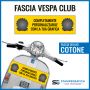 Bandeau Vespa Club en toile de coton fine. Modèle Delux. Personnalisé avec vos propres graphiques.