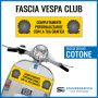 Vespa Club headband in fine Cotton Canvas. Delux model. Customized with your own graphics.