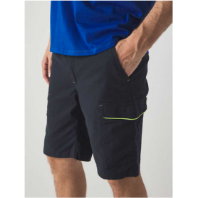 Elasticated multi-pocket short trousers. 260 g/m2. Unisex. Power Short BS