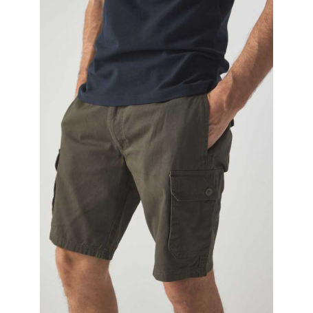 Pantaloncino Shorts 100% Cotone, con 6 tasche. Unisex, Black Spider