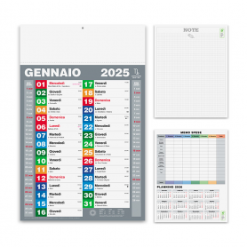 2025 calendar "Block" 30 x 47 cm wall. Dutch