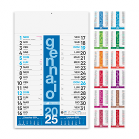 Calendario 2025 "Colors" 30 x 47 cm da muro. Olandese
