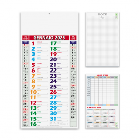 Calendrier 2024 « Ombré » 23 x 47 cm mur. Néerlandais