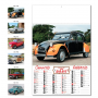 2025 "Vintage Car" calendar 32 x 49.5 cm wall. Illustrated bimonthly