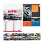 Calendar 2024 "Sports Cars" 29 x 47 cm wall. Illustrated