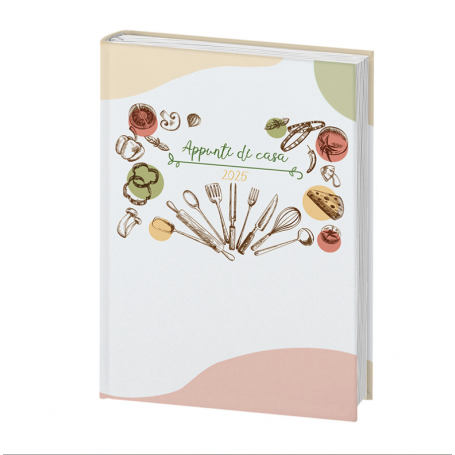 Home Diary 2025 Daily 15 x 21 cm. With recipes and tips.