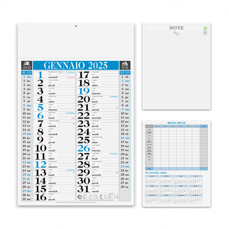 copy of Calendar 2024 "Classic" 29 x 47 cm wall. Dutch