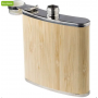 Hayden 175 ml stainless steel and bamboo flask