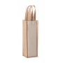 Shopper Bottle holder in laminated cotton and jute. Present