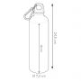 copy of water Bottle Sublimation Aluminium 750ml with screw cap and housing, customizable color