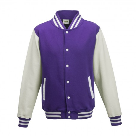 Sweatshirt Varsity Jacket College with the two-button placket Unisex Just  Hoods'