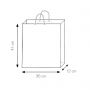 Shopping Bag 36 x 41 x 12 cm envelope in Kraft paper White Size M