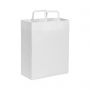 Shopping Bag 22 x 29 x 10 cm paper bag with flat handle Size S