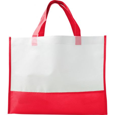 Shopper/Busta 38x30,5x9cm in TNT Bicolor ampio soffietto