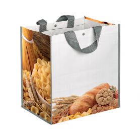 Shopping bag Shopping 35x34,5x22cm "Bread and Pasta" Polypropylene