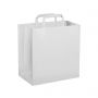 Shopping Bag per Take Away 32 x 22 x 33 cm in carta Kraft bianca