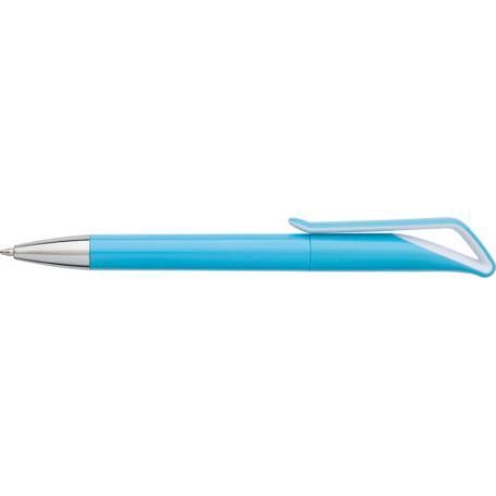 Penna a sfera in ABS con meccanismo a scatto e refill blu