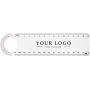 the Ruler, 15 cm clear with the lens and protractor, personalized with your logo