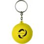 Keyring anti-stress Smiley face yellow customized with your logo