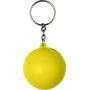 Keyring anti-stress Smiley face yellow customized with your logo