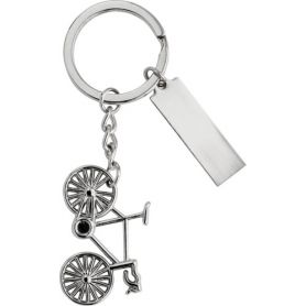 Metal keychain "bicycle" customizable with your logo